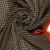 Houndstooth Stole with Knitted Selvedge in Merino