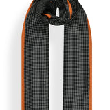 Houndstooth Stole with Knitted Selvedge in Merino