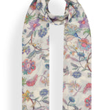 Multicoloured Flowers in Wool Silk