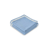 Cable Knit Double Border Baby Blanket in Cashmere