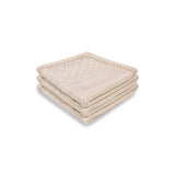 Cable Diamond Knit Baby Blanket in Cashmere