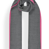 Houndstooth Stole with Knitted Selvedge in Merino