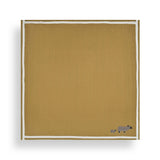 Cable Knit Double Border Baby Blanket in Cashmere