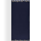 Metallic Border Stole in Merino