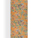 Ochre Foliage in Wool Silk