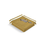 Cable Knit Double Border Baby Blanket in Cashmere