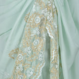 Classic Metallic Saree in Silk Flat Chiffon