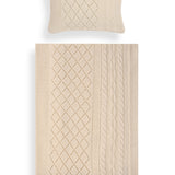 Cable Diamond Baby Set in Cashmere