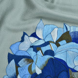 Herringbone Twill Weave Blanket-Hydrangea
