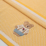 Mr Bear Tex Knit Baby Blanket With Double Border