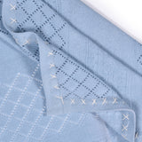 Cable Diamond Knit Baby Blanket in Cashmere