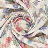 Multicoloured Flowers in Wool Silk