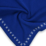 Blue Baby Blanket in Cotton