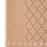 Cable Diamond Baby Set in Cashmere