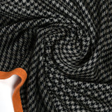 Houndstooth Stole with Knitted Selvedge in Merino