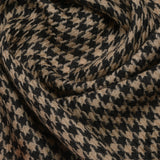 Houndstooth Stole with Knitted Selvedge in Merino