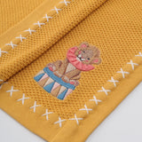 Tex Knit Lion Motif Baby Blanket