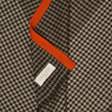 Houndstooth Stole with Knitted Selvedge in Merino