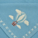 Dreamy Skies Text Knit Blanket in Cotton