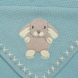 Hop & Hug Text Knit Blanket in Cotton