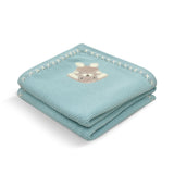 Hop & Hug Text Knit Blanket in Cotton