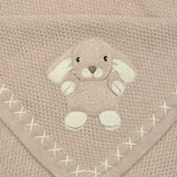 Hop & Hug Text Knit Blanket in Cotton