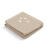 Hop & Hug Text Knit Blanket in Cotton