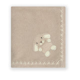 Hop & Hug Text Knit Blanket in Cotton