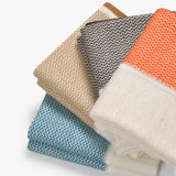 Coastal Calm Blanket in Cashmere Blend